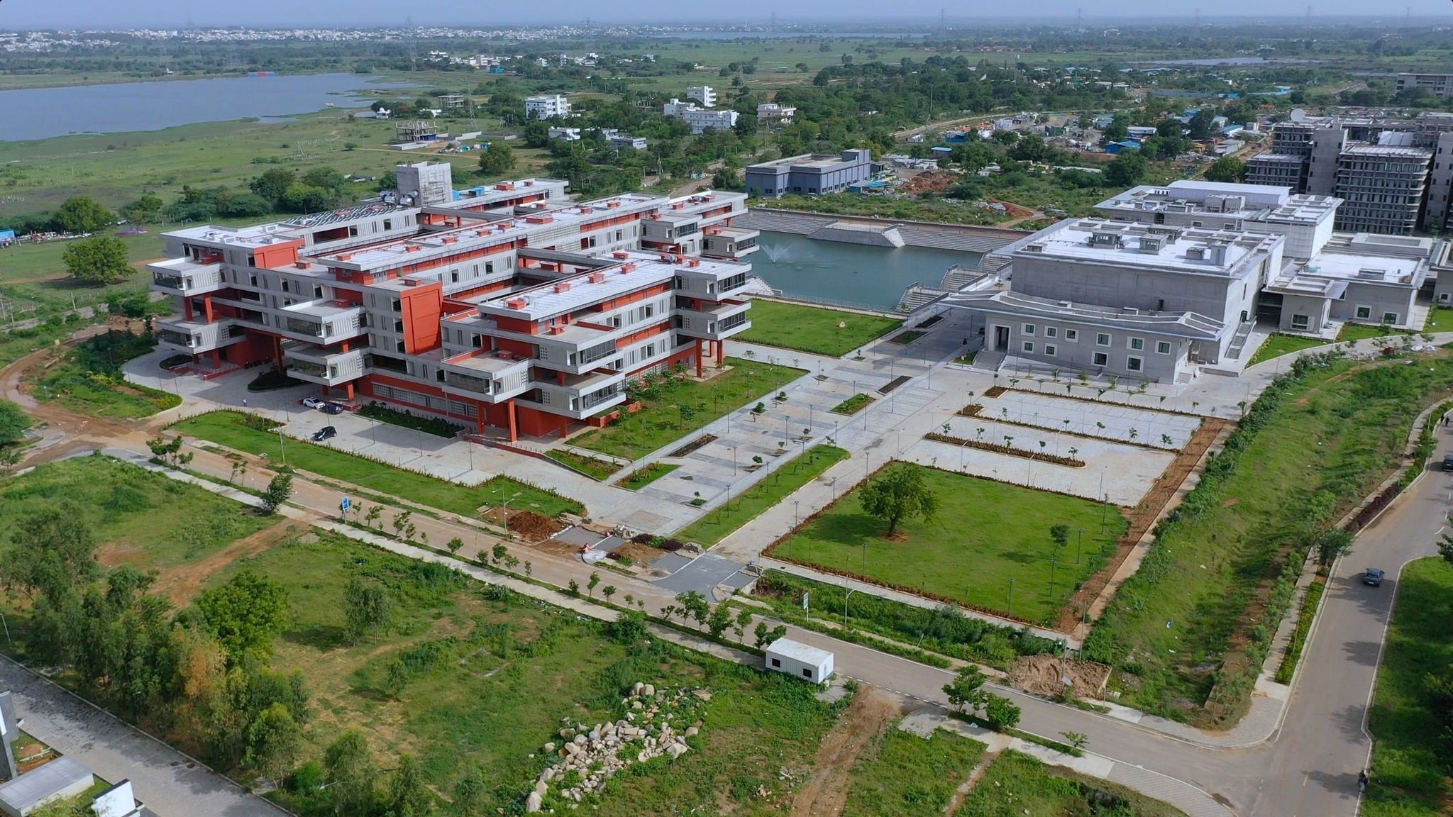インド工科大学ハイデラバード校の外観© Indian Institute of Technology Hyderabad