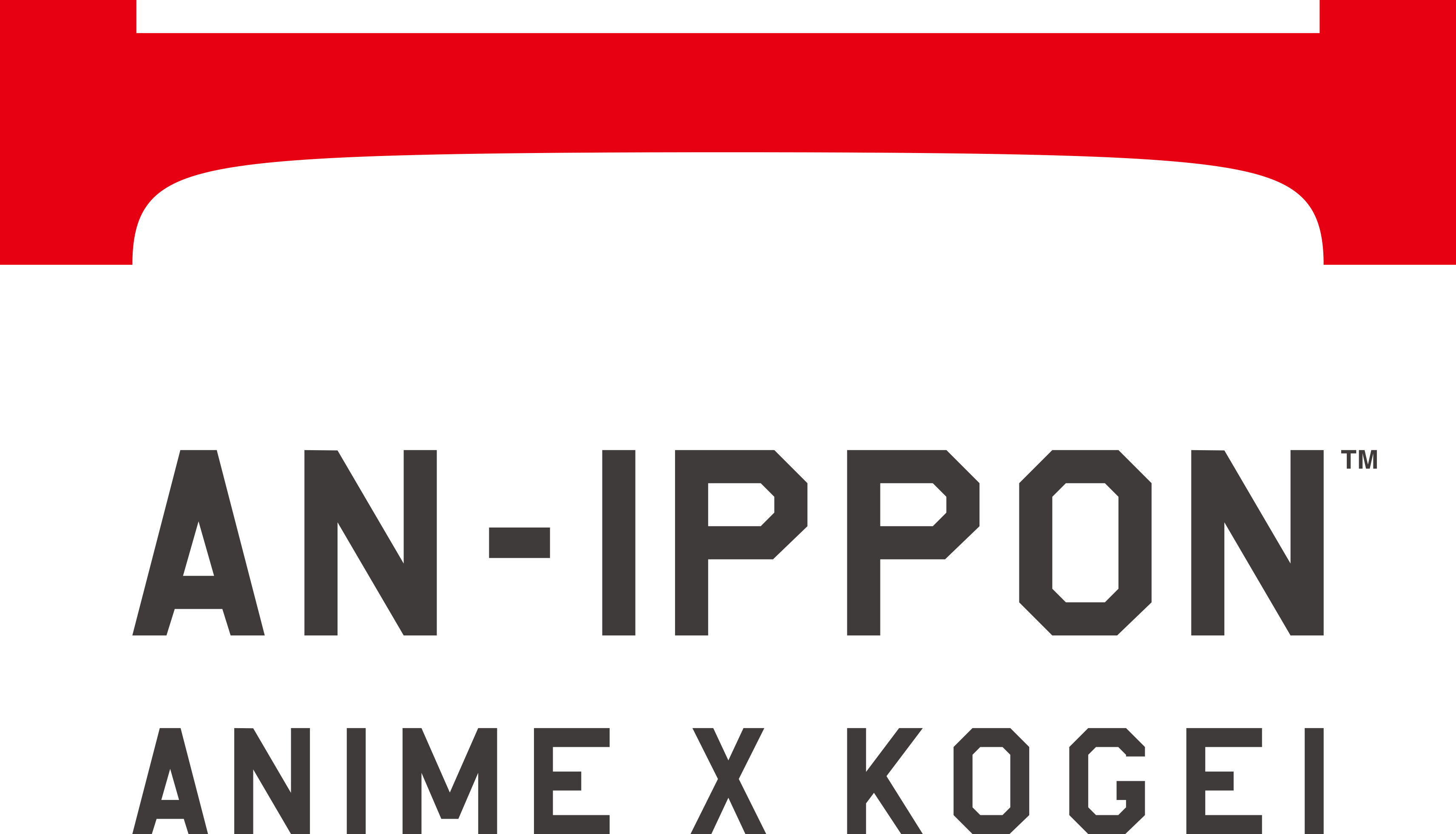 AN-IPPON brand logo with a red accent bar above bold lettering and the tagline "ANIME X KOGEI" below.