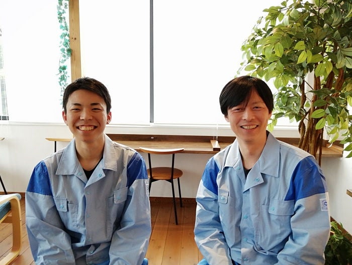 ＨさんとＭ課長のインタビュー風景