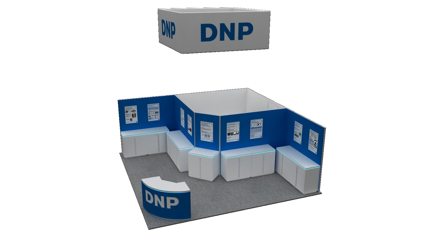 Illustration of DNP booth