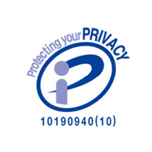 The PrivacyMark®, which indicates compliance with the JIS Q 15001 (10190940(10)) Personal Information Protection Management System - Requirements (Open in a new window)